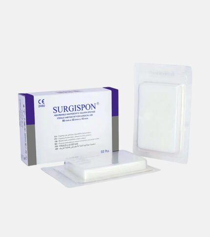 Surgispon® Absorbable Hemostatic Gelatin Sponge (Standard Size 80×50×10 mm) from Aegis Lifesciences